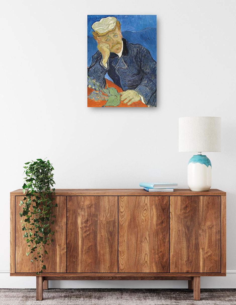 Foto 2 | Cuadro Decorativo - Dr. Paul Gachet- Vincent Van Gogh - Fotografía - 69x92 - Impresión En Lienzo - Fine Art Tj
