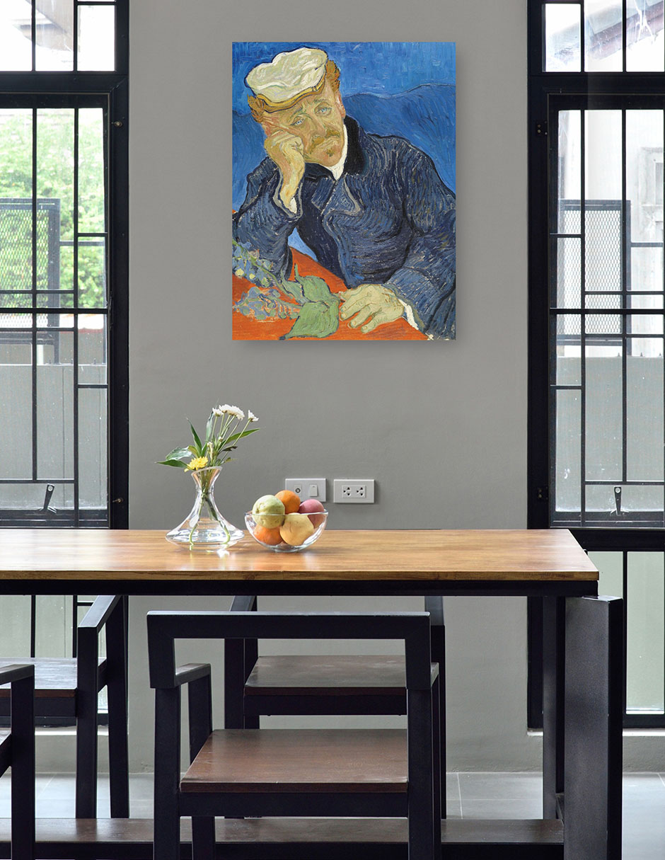 Foto 5 pulgar | Cuadro Decorativo - Dr. Paul Gachet- Vincent Van Gogh - Fotografía - 69x92 - Impresión En Lienzo - Fine Art Tj