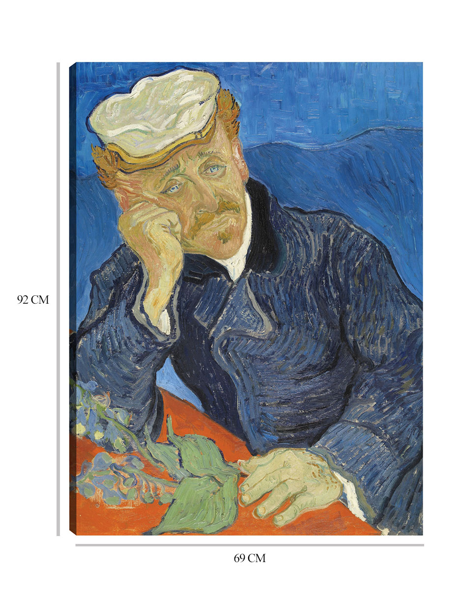 Foto 7 pulgar | Cuadro Decorativo - Dr. Paul Gachet- Vincent Van Gogh - Fotografía - 69x92 - Impresión En Lienzo - Fine Art Tj