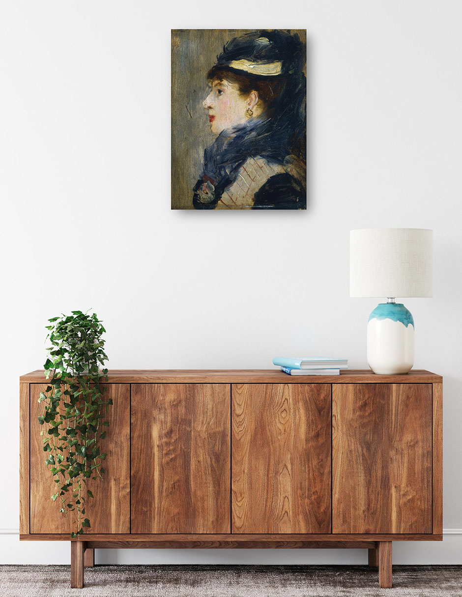 Foto 2 | Cuadro Decorativo - Retrato De Una Dama- Edouard Manet - Fotografía - 28x36 - Impresión En Lienzo - Fine Art Tj