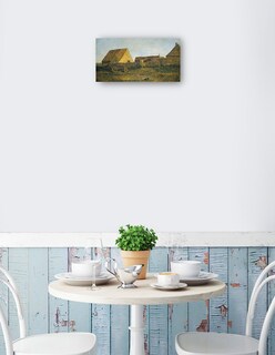 Foto 2 | Cuadro Decorativo - La Granja 1855- Charles-françois Daubigny - Paisaje - 34x64 - Impresión En Lienzo - Fine Art Tj