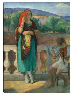 Foto 1 | Cuadro Decorativo - En El Balcón (1920)- Henri Lebasque - Fotografía - 46x61 - Impresión En Lienzo - Fine Art Tj