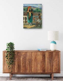 Foto 2 | Cuadro Decorativo - En El Balcón (1920)- Henri Lebasque - Fotografía - 46x61 - Impresión En Lienzo - Fine Art Tj