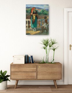 Foto 3 | Cuadro Decorativo - En El Balcón (1920)- Henri Lebasque - Fotografía - 46x61 - Impresión En Lienzo - Fine Art Tj