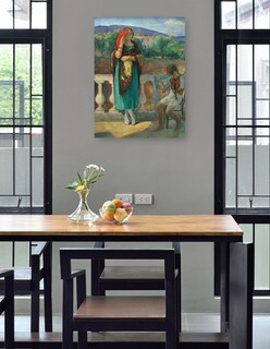 Foto 4 | Cuadro Decorativo - En El Balcón (1920)- Henri Lebasque - Fotografía - 46x61 - Impresión En Lienzo - Fine Art Tj