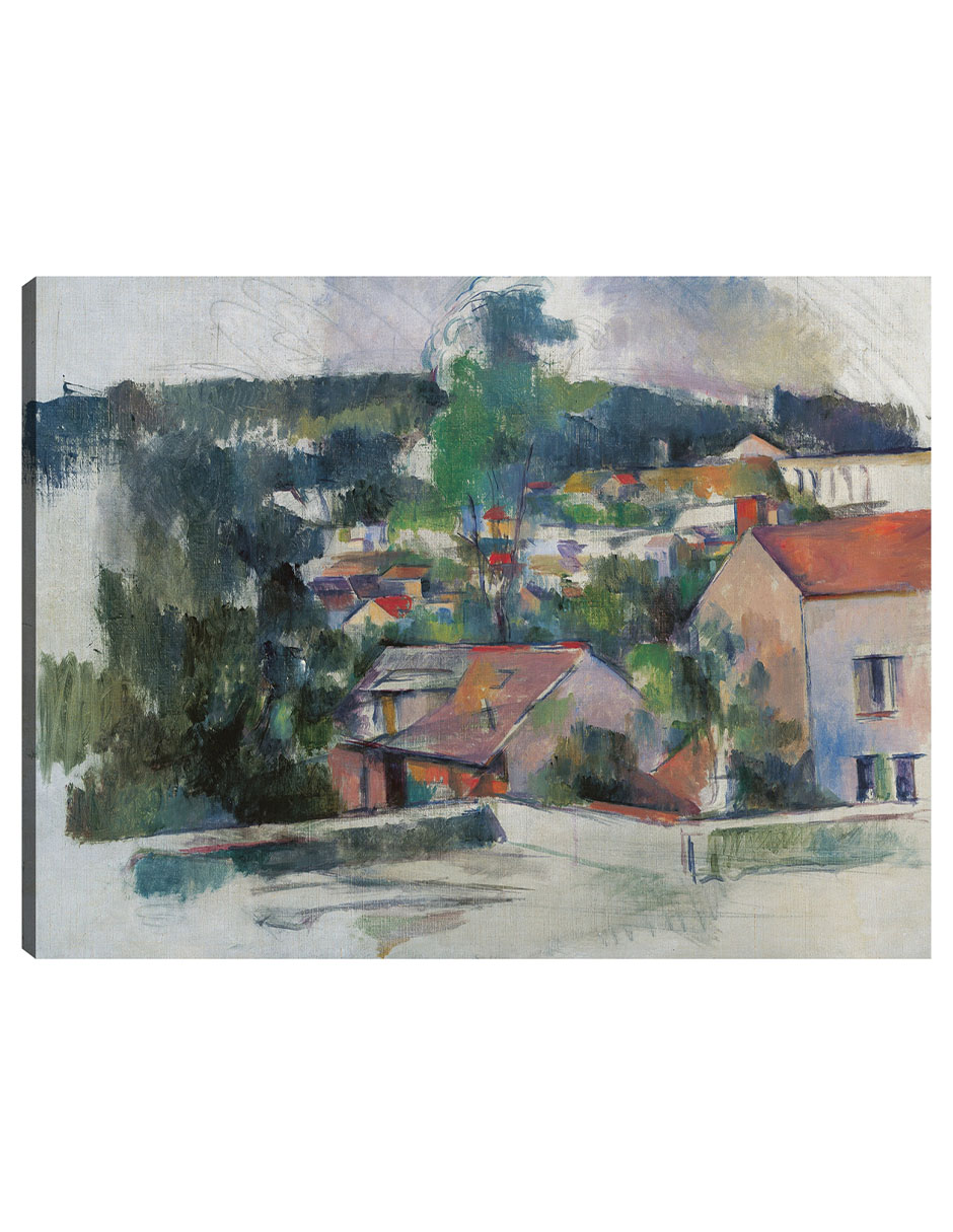 Cuadro Decorativo - Paisaje- Paul Cézanne - Religión - 69x92 - Impresión En Lienzo - Fine Art Tj