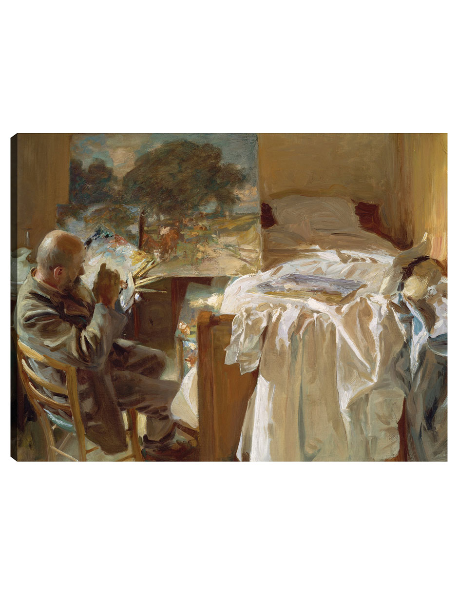 Cuadro Decorativo - Un Artista En Su Estudio- John Singer Sargent - Fotografía - 77x102 - Impresión En Lienzo - Fin
