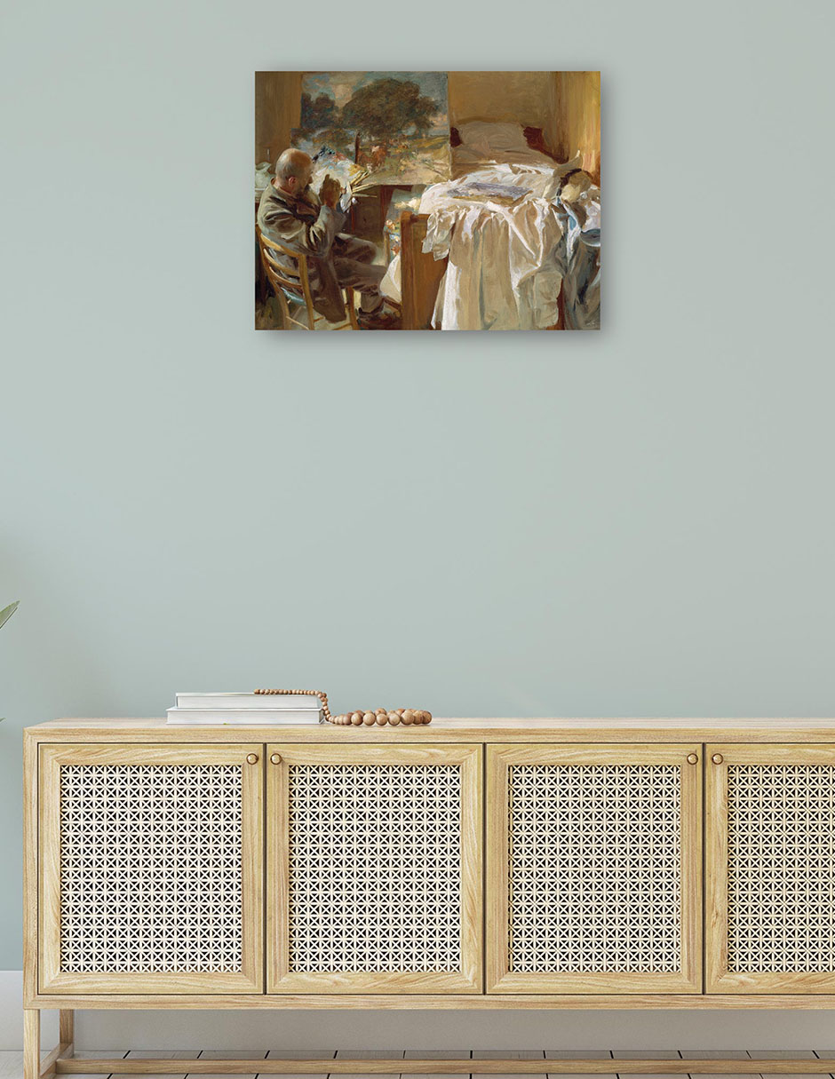 Foto 5 pulgar | Cuadro Decorativo - Un Artista En Su Estudio- John Singer Sargent - Fotografía - 77x102 - Impresión En Lienzo - Fin