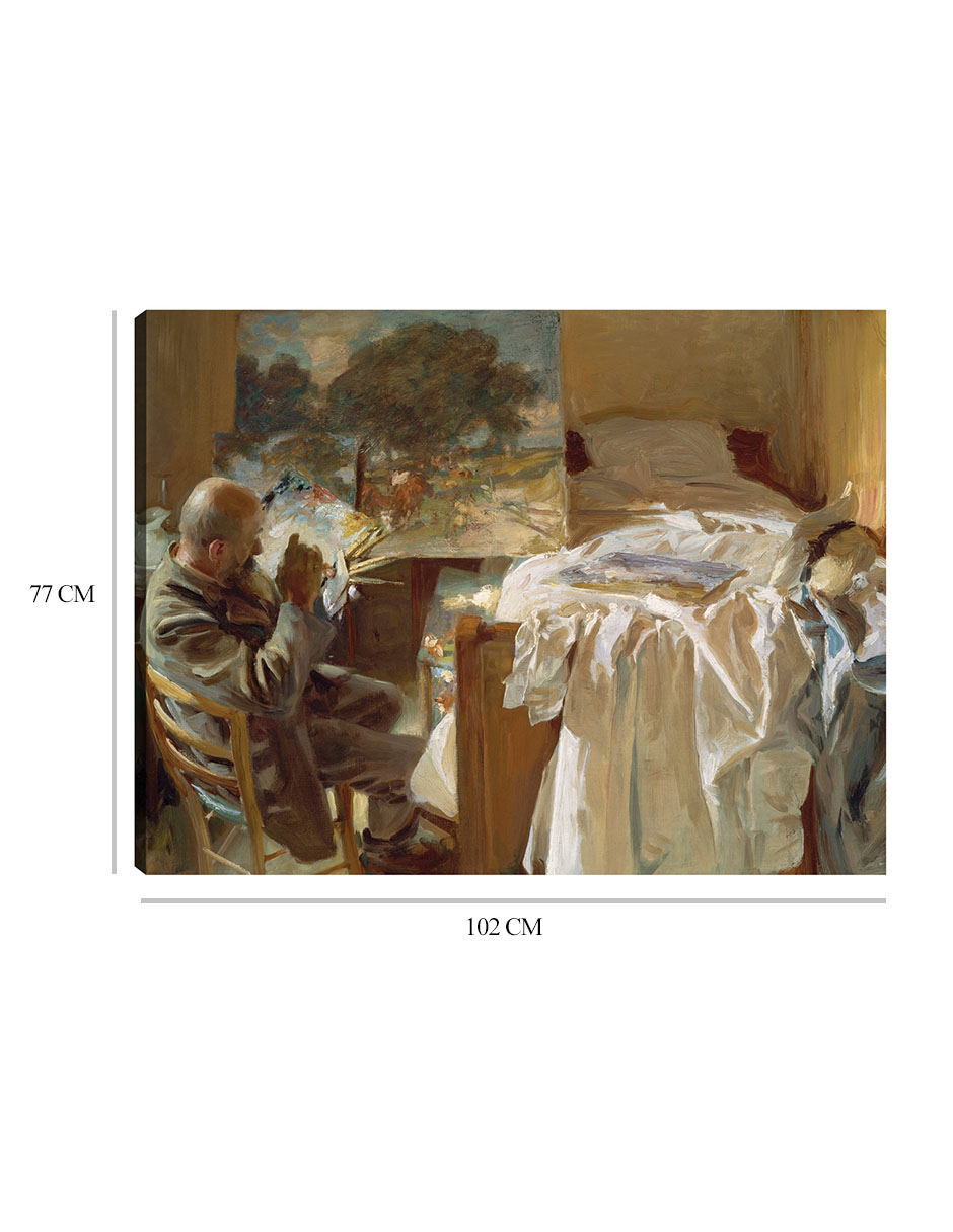 Foto 7 pulgar | Cuadro Decorativo - Un Artista En Su Estudio- John Singer Sargent - Fotografía - 77x102 - Impresión En Lienzo - Fin
