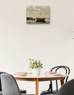 Foto 2 | Cuadro Decorativo - En Las Islas De Kuopio (1878)- Ferdinand Von Wright - Religión - 69x92 - Impresión En Lienzo