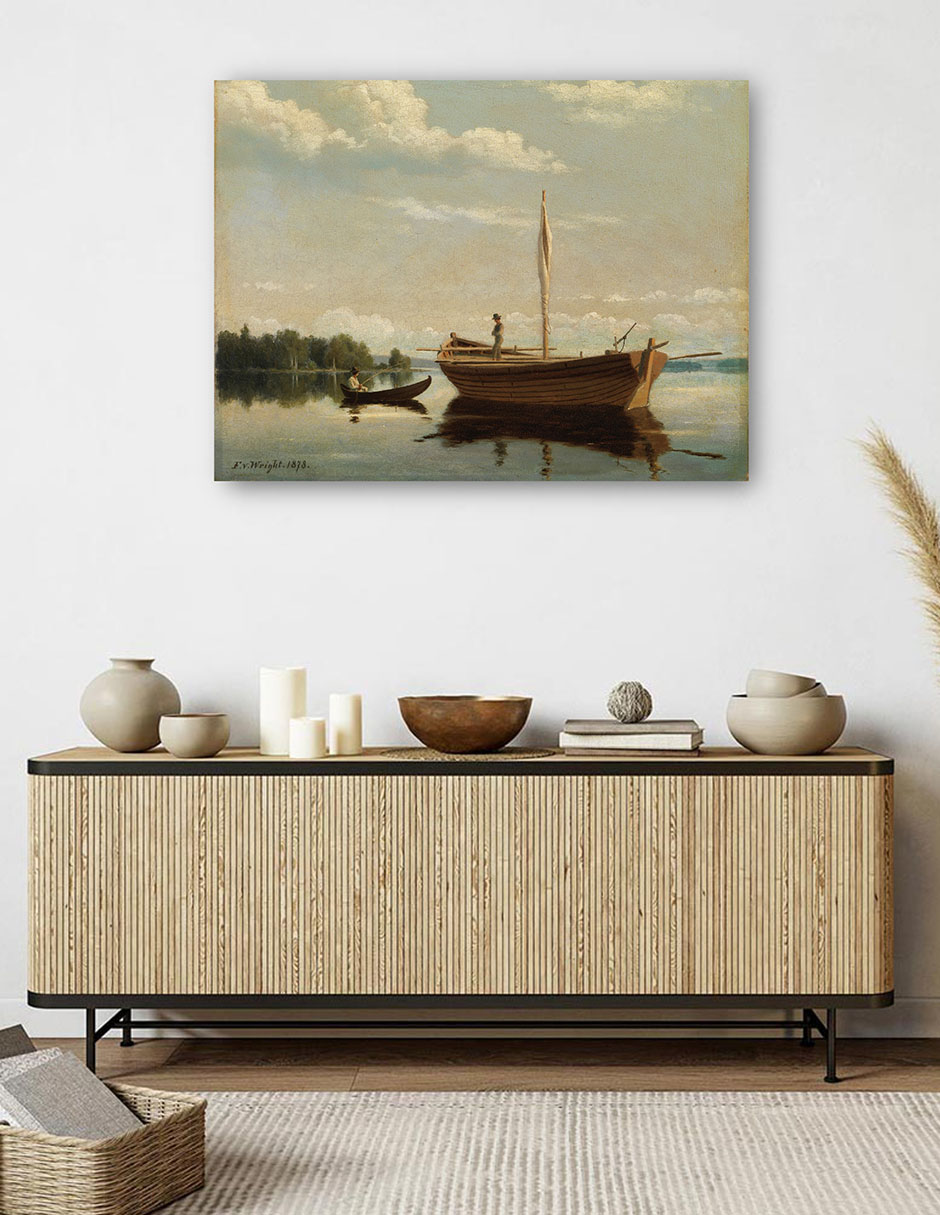 Foto 6 pulgar | Cuadro Decorativo - En Las Islas De Kuopio (1878)- Ferdinand Von Wright - Religión - 69x92 - Impresión En Lienzo