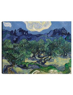 Foto 1 | Cuadro Decorativo - Los Olivos- Vincent Van Gogh - Paisaje - 46x61 - Impresión En Lienzo - Fine Art Tj