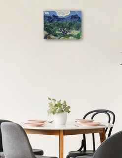 Foto 2 | Cuadro Decorativo - Los Olivos- Vincent Van Gogh - Paisaje - 46x61 - Impresión En Lienzo - Fine Art Tj