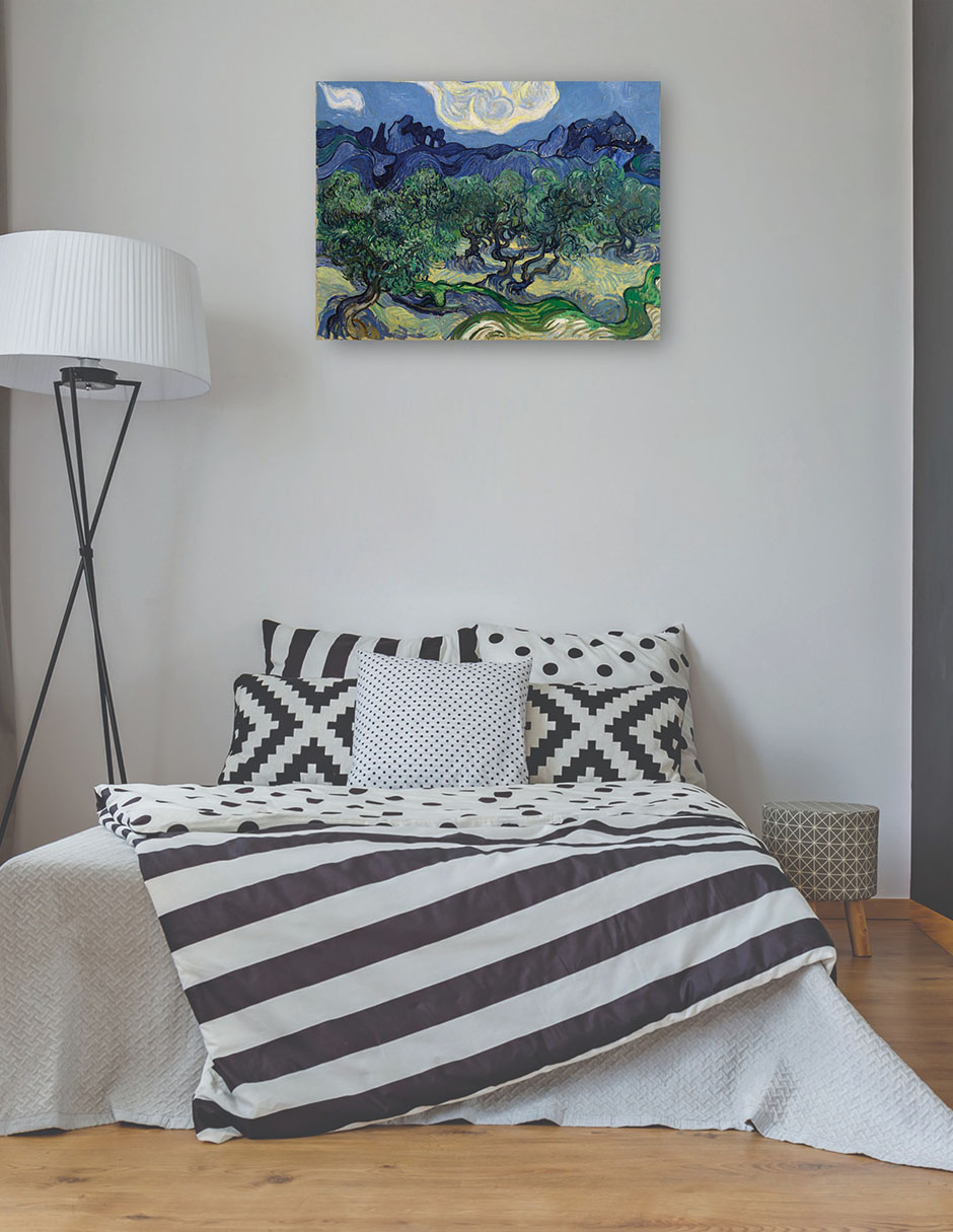 Foto 4 pulgar | Cuadro Decorativo - Los Olivos- Vincent Van Gogh - Paisaje - 46x61 - Impresión En Lienzo - Fine Art Tj