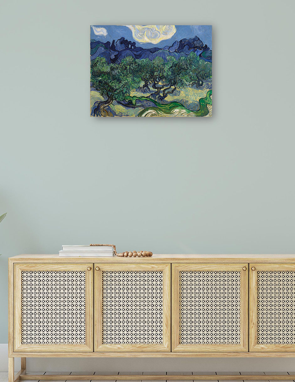 Foto 5 pulgar | Cuadro Decorativo - Los Olivos- Vincent Van Gogh - Paisaje - 46x61 - Impresión En Lienzo - Fine Art Tj