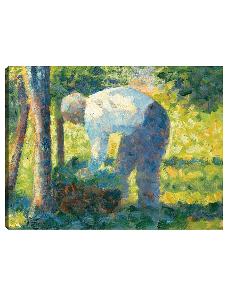 Cuadro Decorativo - El Jardinero (1882-1883)- Georges Seurat - Fotografía - 46x61 - Impresión En Lienzo - Fine Art Tj