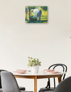 Foto 2 | Cuadro Decorativo - El Jardinero (1882-1883)- Georges Seurat - Fotografía - 46x61 - Impresión En Lienzo - Fine Art Tj