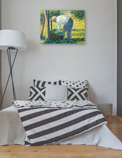 Foto 3 | Cuadro Decorativo - El Jardinero (1882-1883)- Georges Seurat - Fotografía - 46x61 - Impresión En Lienzo - Fine Art Tj