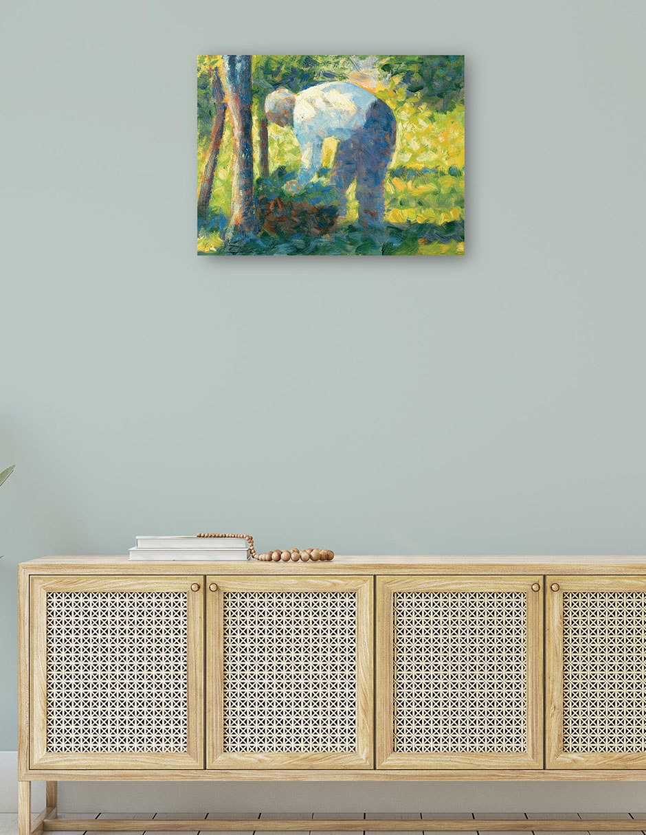 Foto 4 | Cuadro Decorativo - El Jardinero (1882-1883)- Georges Seurat - Fotografía - 46x61 - Impresión En Lienzo - Fine Art Tj