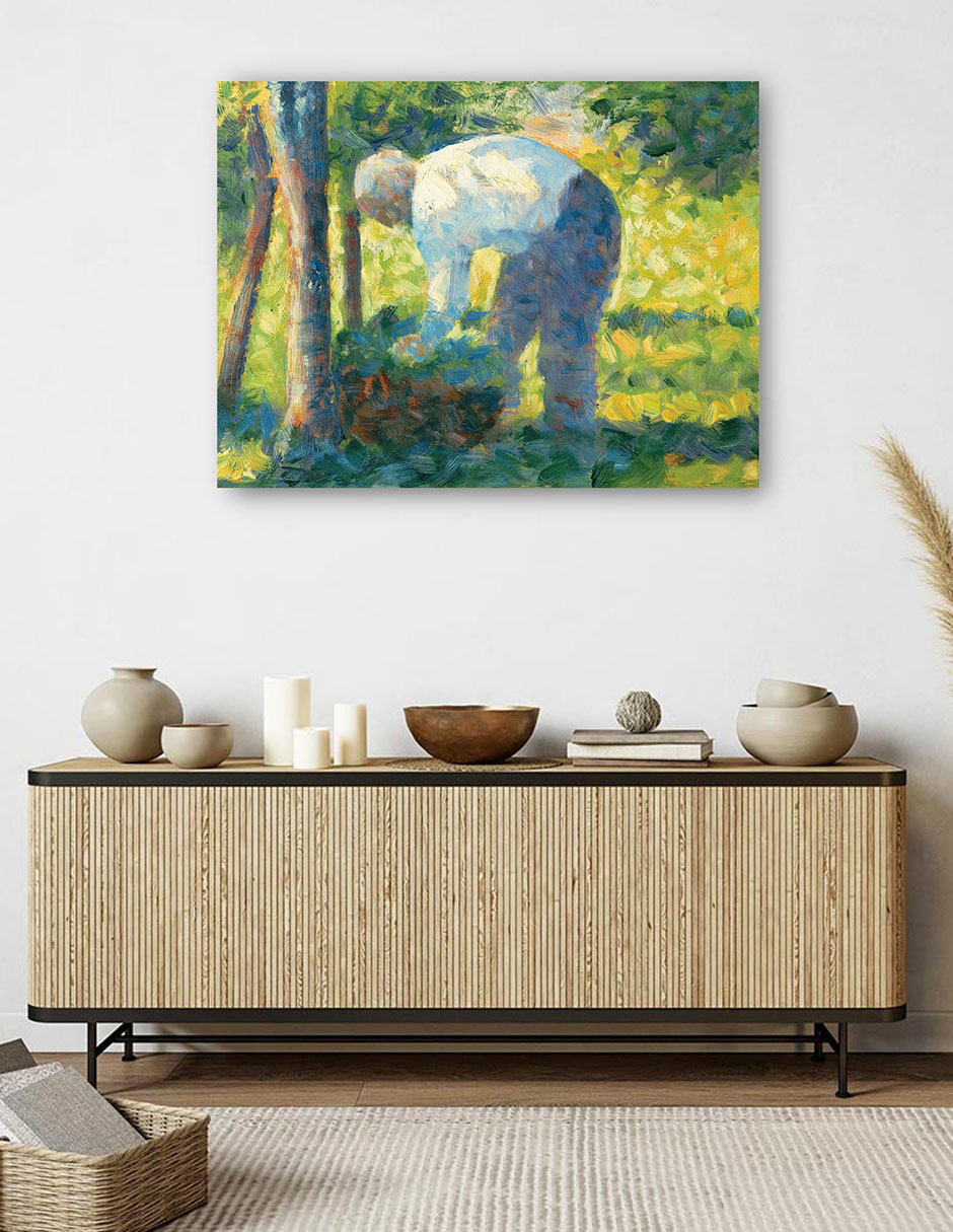 Foto 5 | Cuadro Decorativo - El Jardinero (1882-1883)- Georges Seurat - Fotografía - 46x61 - Impresión En Lienzo - Fine Art Tj