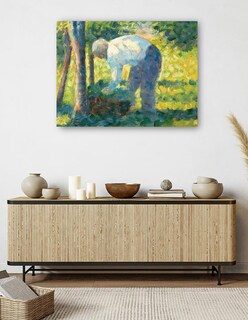 Foto 5 | Cuadro Decorativo - El Jardinero (1882-1883)- Georges Seurat - Fotografía - 46x61 - Impresión En Lienzo - Fine Art Tj