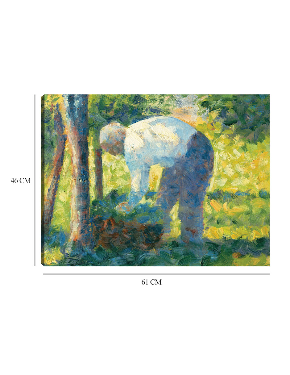 Foto 6 | Cuadro Decorativo - El Jardinero (1882-1883)- Georges Seurat - Fotografía - 46x61 - Impresión En Lienzo - Fine Art Tj