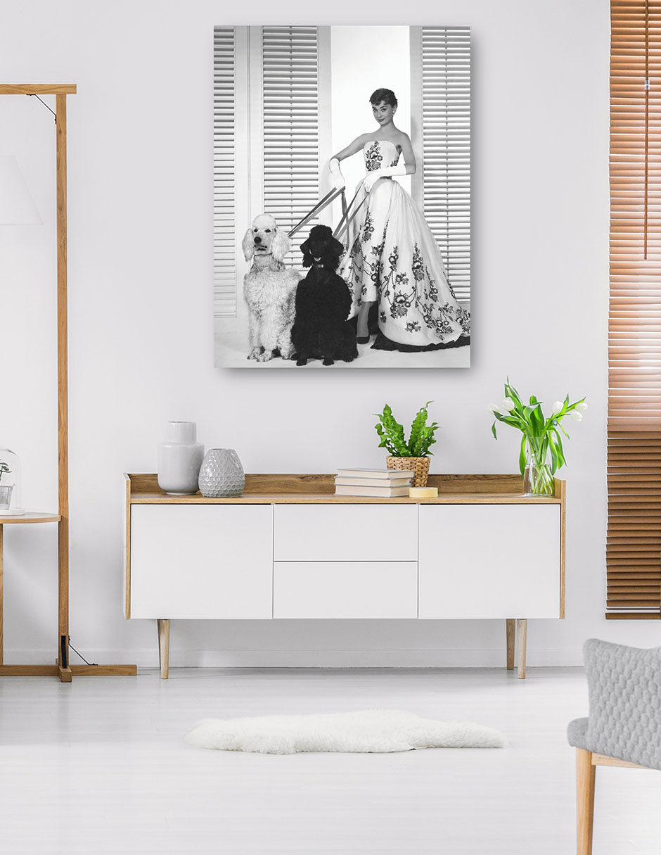 Foto 6 pulgar | Cuadro Decorativo - Audrey Hepburn En Sabrina (1954)- Unknown - Fotografía - 28x36 - Impresión En Lienzo - Fine Art Tj