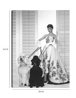 Foto 6 | Cuadro Decorativo - Audrey Hepburn En Sabrina (1954)- Unknown - Fotografía - 28x36 - Impresión En Lienzo - Fine Art Tj
