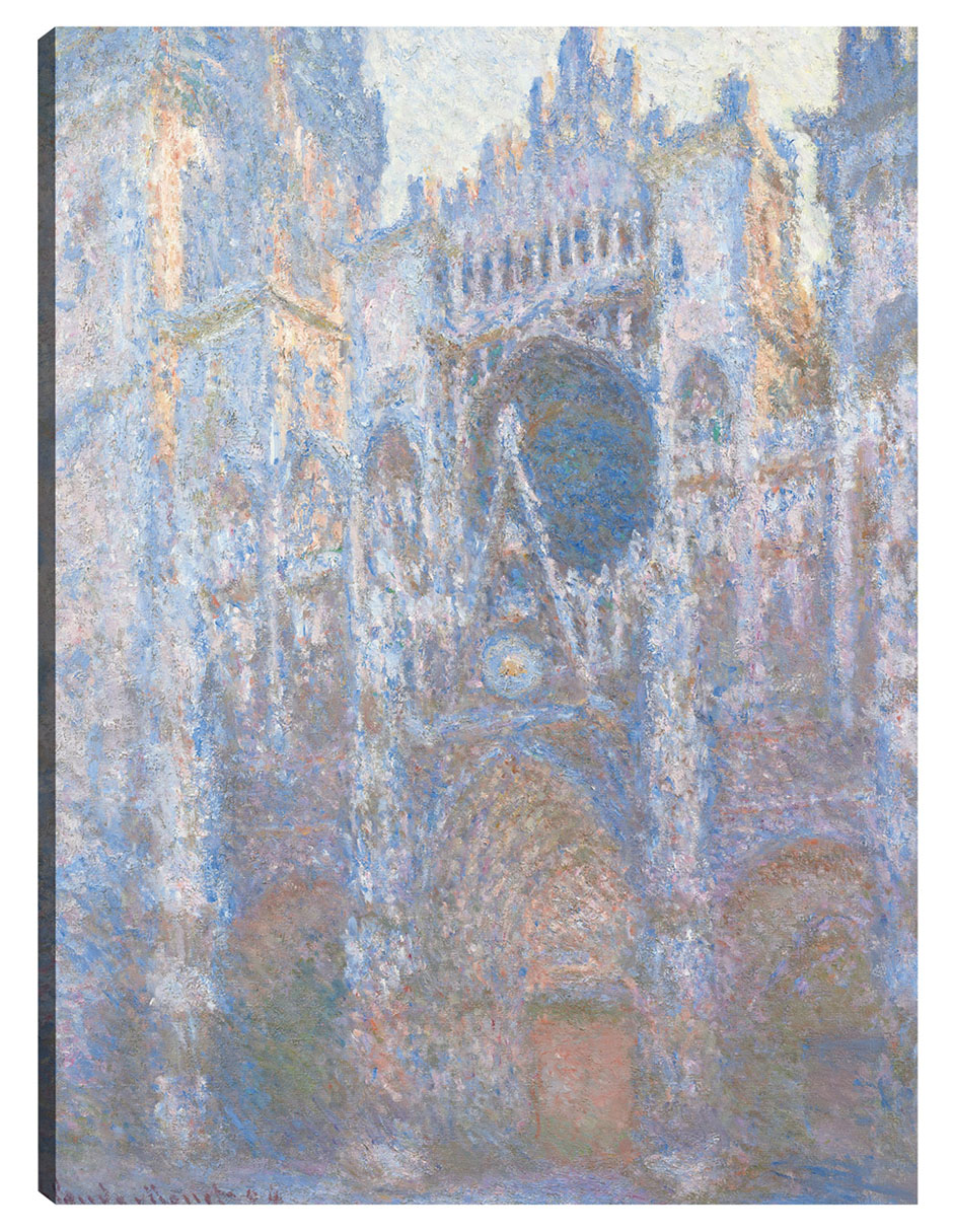 Cuadro Decorativo - Catedral De Rouen, Fachada Oeste (1894)- Claude Monet - Ciudades - 69x92 - Impresión En Lie