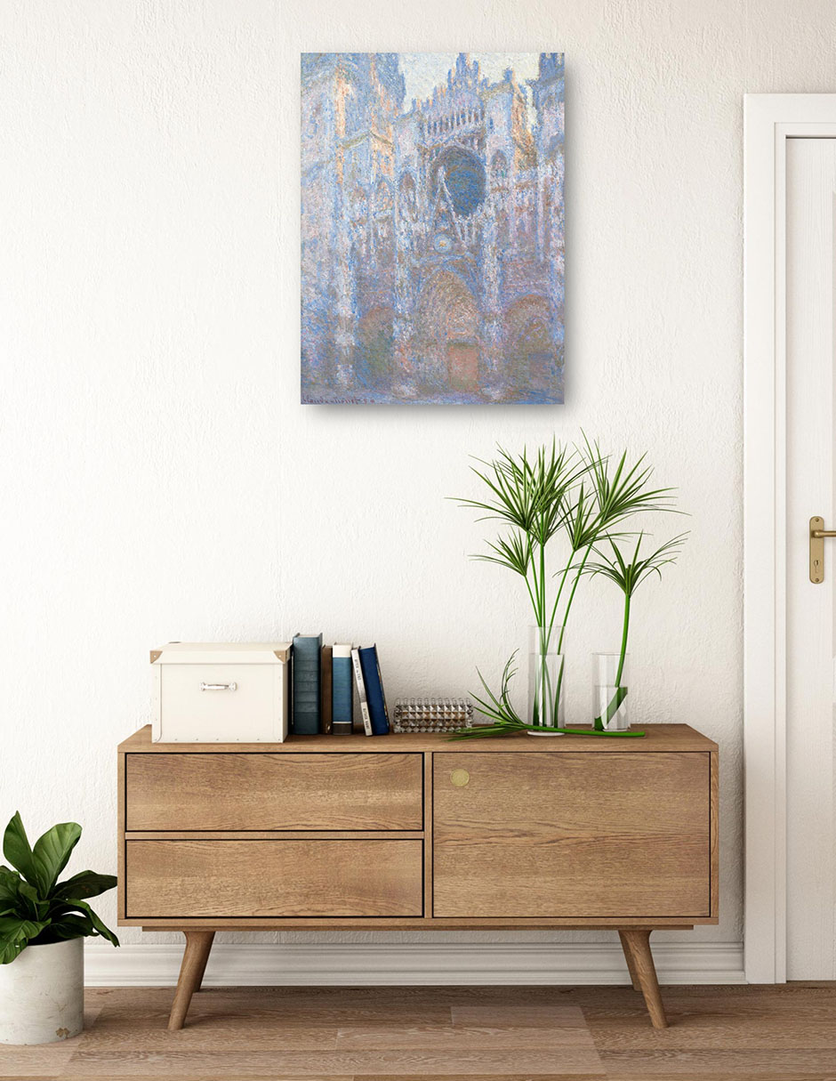 Foto 4 pulgar | Cuadro Decorativo - Catedral De Rouen, Fachada Oeste (1894)- Claude Monet - Ciudades - 69x92 - Impresión En Lie