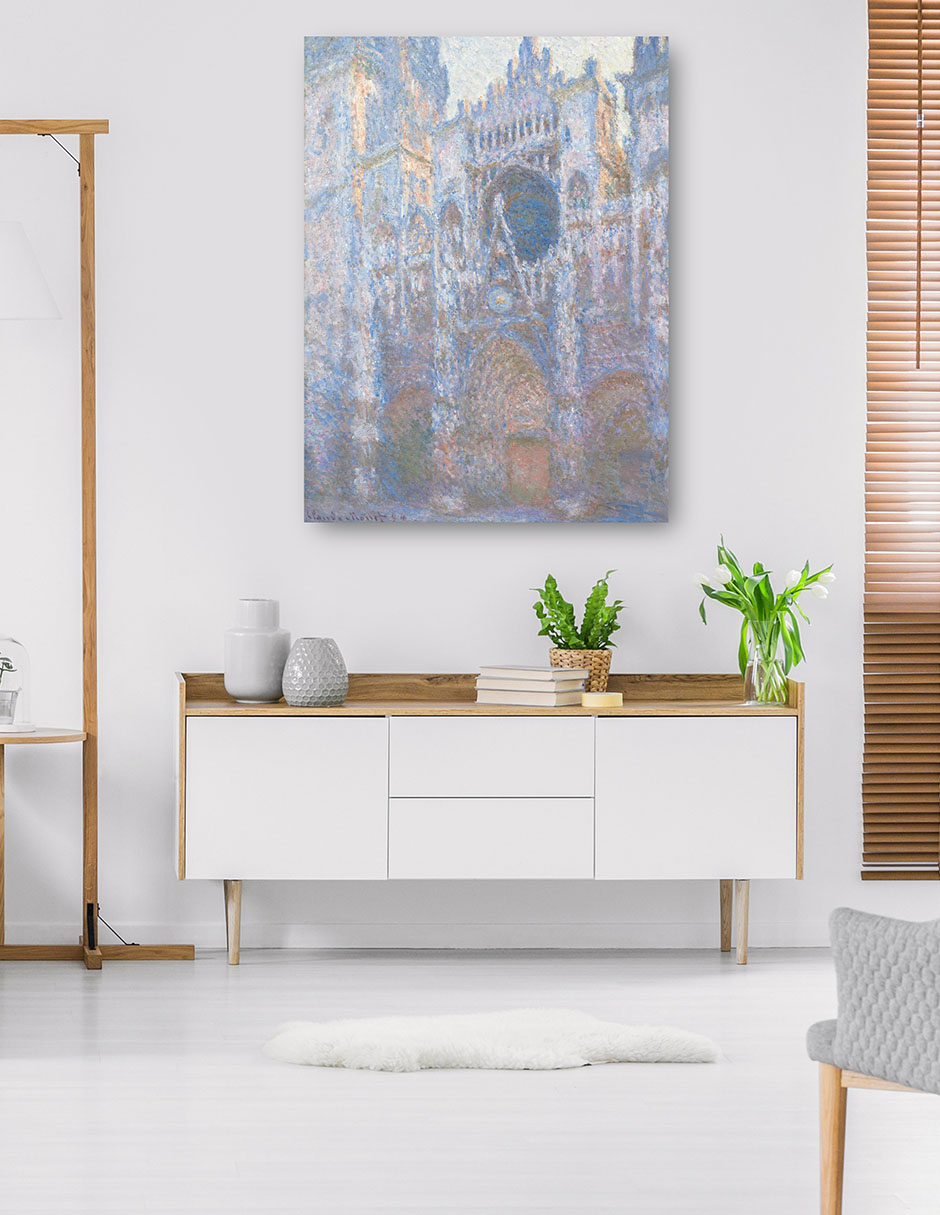 Foto 5 | Cuadro Decorativo - Catedral De Rouen, Fachada Oeste (1894)- Claude Monet - Ciudades - 69x92 - Impresión En Lie