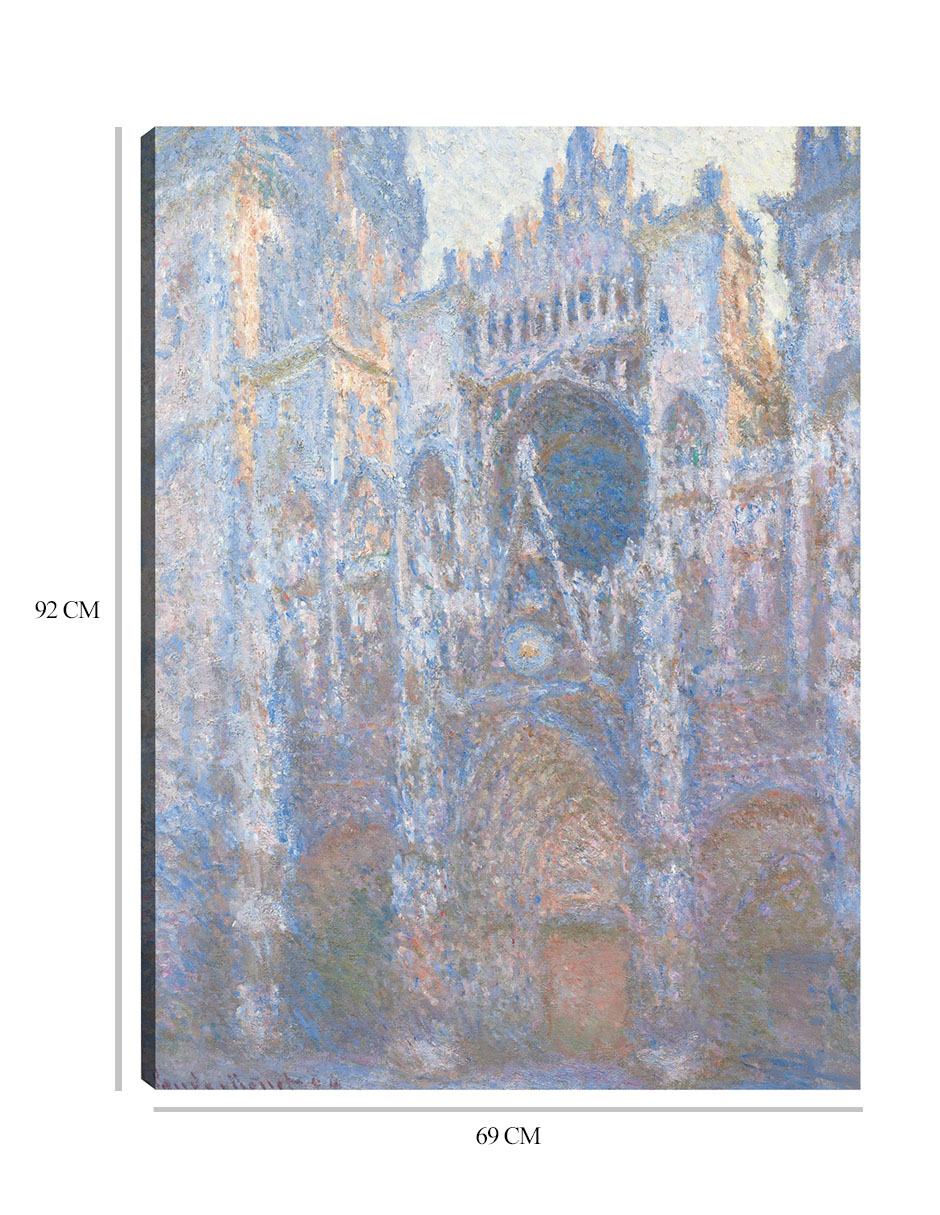 Foto 7 pulgar | Cuadro Decorativo - Catedral De Rouen, Fachada Oeste (1894)- Claude Monet - Ciudades - 69x92 - Impresión En Lie
