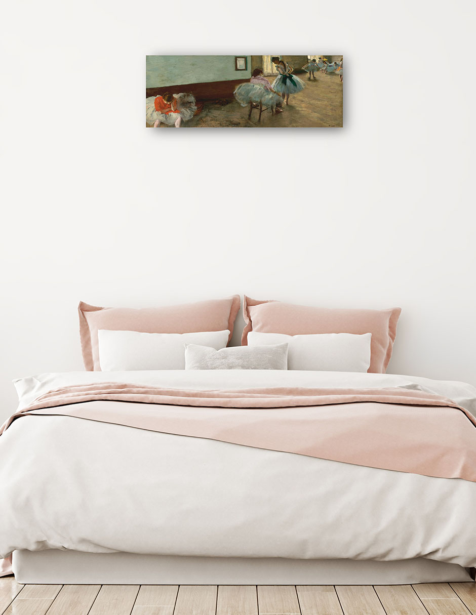 Foto 3 pulgar | Cuadro Decorativo - La Lección De Danza, C. 1879- Edgar Degas - Fotografía - 34x89 - Impresión En Lienzo - Fine Art Tj