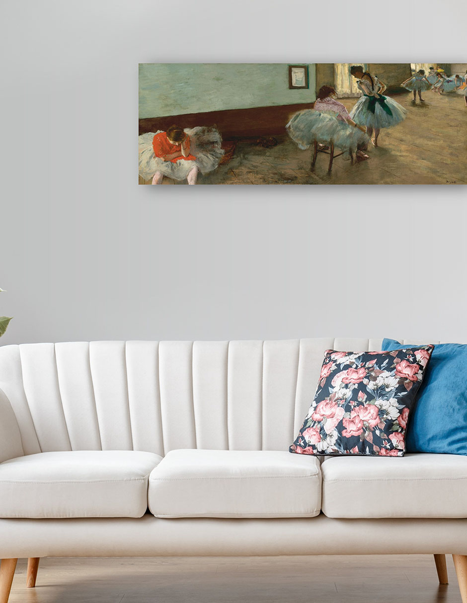 Foto 4 | Cuadro Decorativo - La Lección De Danza, C. 1879- Edgar Degas - Fotografía - 34x89 - Impresión En Lienzo - Fine Art Tj
