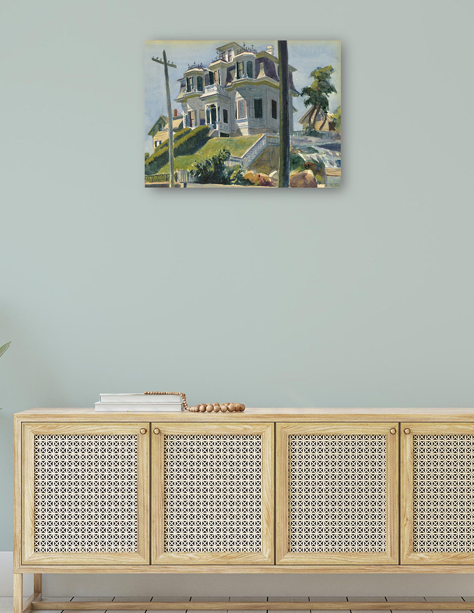 Foto 5 pulgar | Cuadro Decorativo - La Casa De Haskell (1924)- Edward Hopper - Ciudades - 28x36 - Impresión En Lienzo - Fine Art Tj