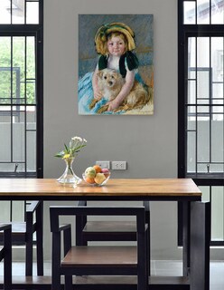 Foto 4 | Cuadro Decorativo - Sara Con Hijo Chien (1901)- Mary Cassatt - Fotografía - 69x92 - Impresión En Lienzo - Fine Art Tj