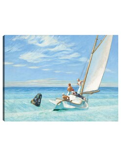 Foto 1 | Cuadro Decorativo - Oleaje Del Suelo (1939)- Edward Hopper - Costa - 28x36 - Impresión En Lienzo - Fine Art Tj