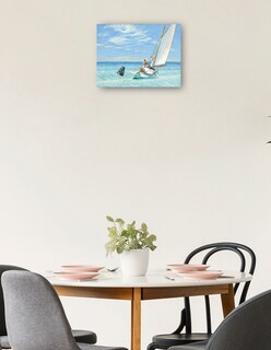 Foto 2 | Cuadro Decorativo - Oleaje Del Suelo (1939)- Edward Hopper - Costa - 28x36 - Impresión En Lienzo - Fine Art Tj