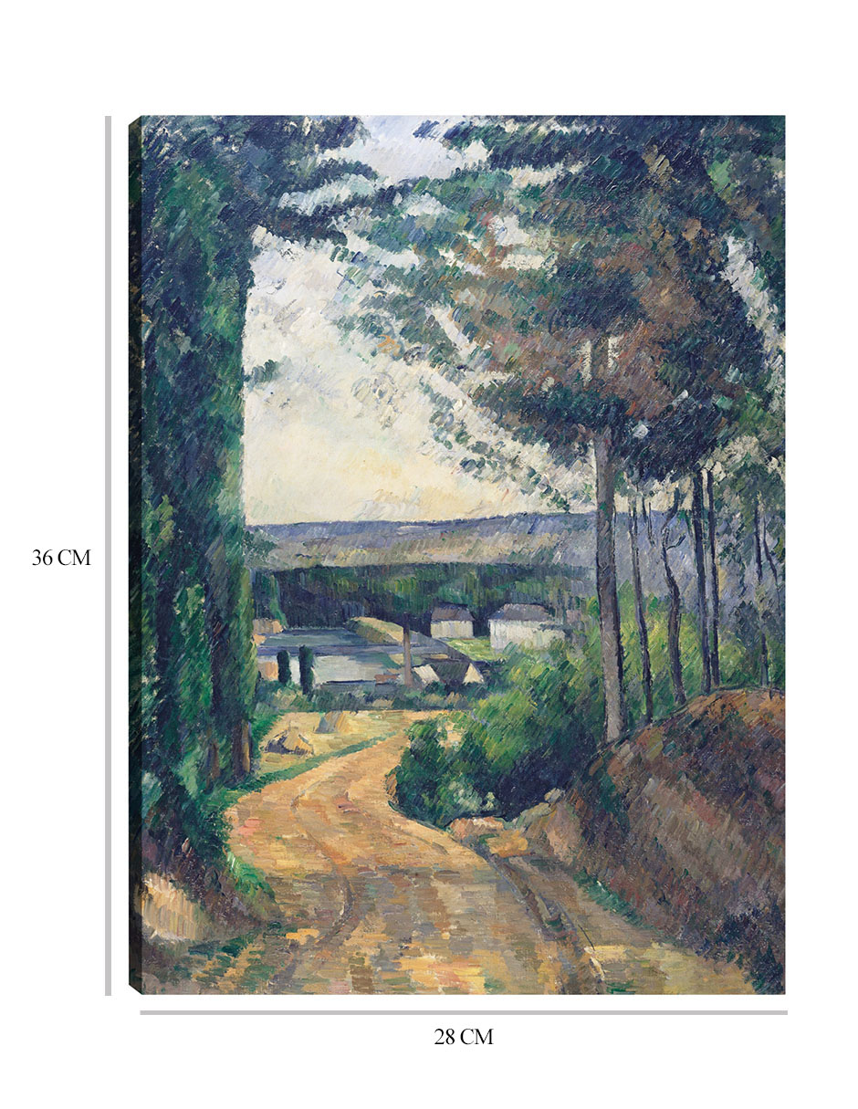 Foto 7 pulgar | Cuadro Decorativo - Camino Que Conduce Al Lago (1880)- Paul Cézanne - Paisaje - 28x36 - Impresión En Lienzo - Fine Ar
