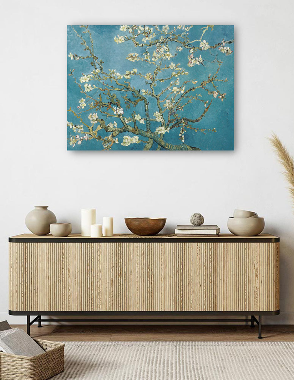 Foto 6 pulgar | Cuadro Decorativo - Flor De Almendro (c.1890)- Vincent Van Gogh - Floral - 77x102 - Impresión En Lienzo - Fine Art Tj