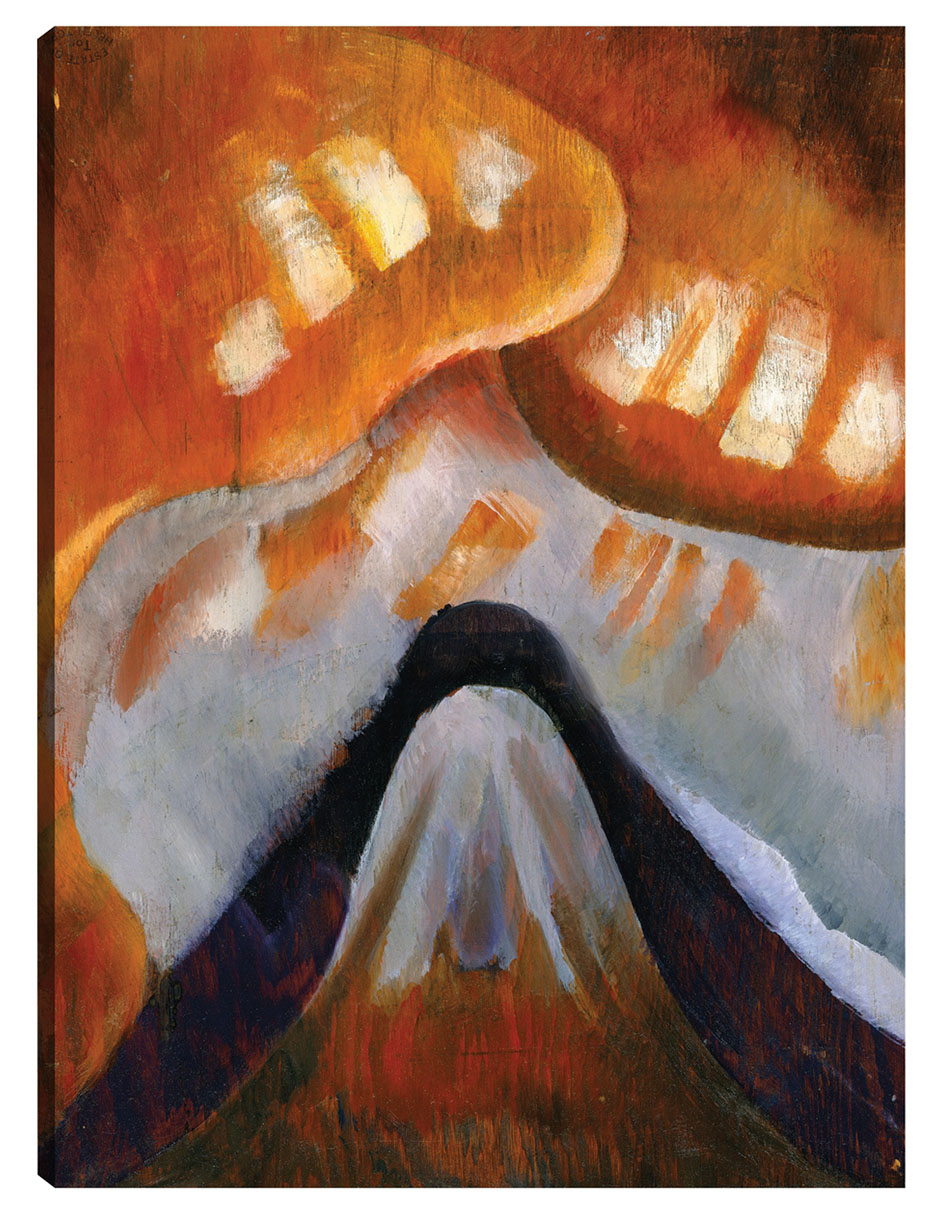 Cuadro Decorativo - Montaña Y Cielo (hacia 1925)- Arthur Dove - Abstracto - 69x92 - Impresión En Lienzo - Fine Art Tj