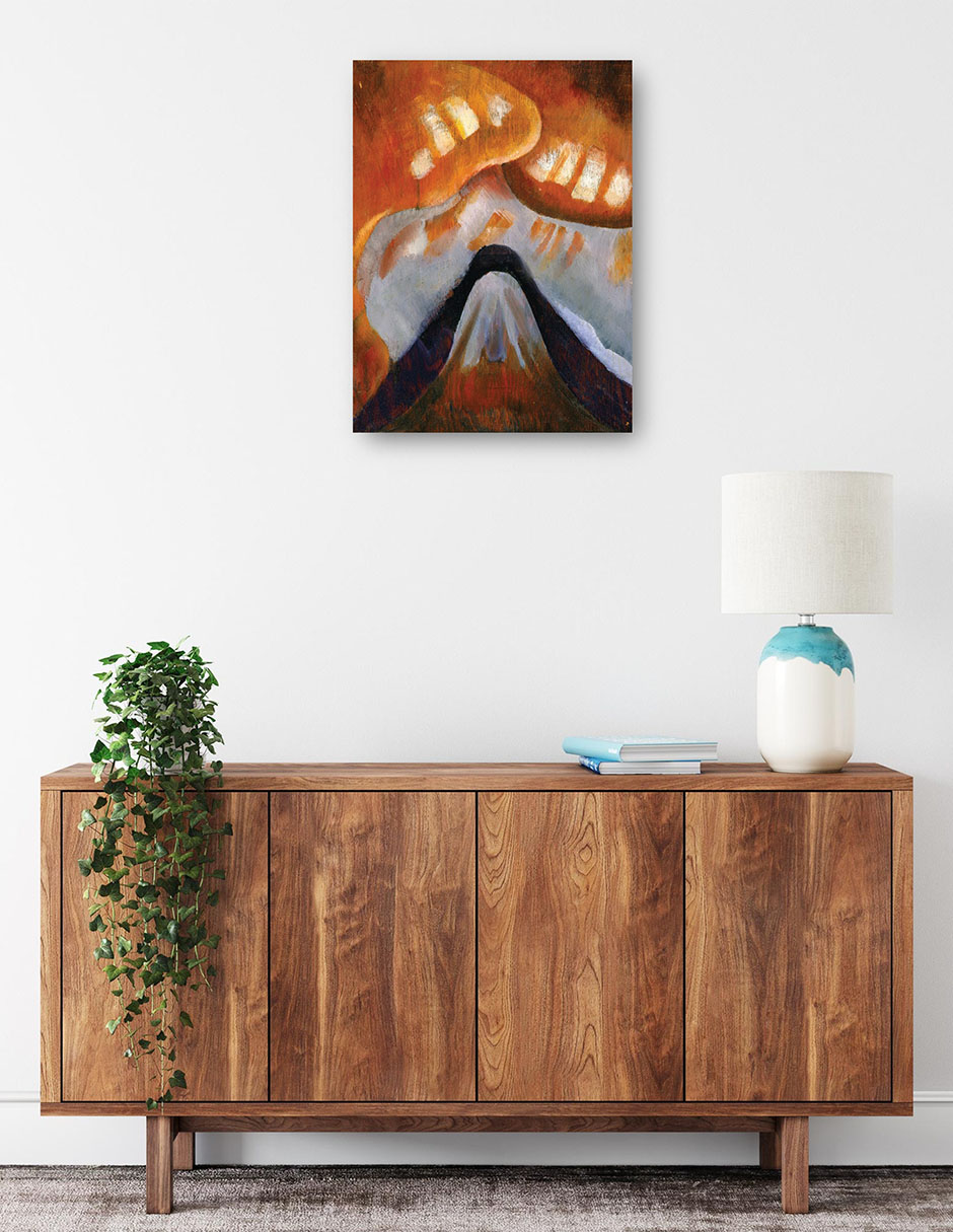 Foto 2 | Cuadro Decorativo - Montaña Y Cielo (hacia 1925)- Arthur Dove - Abstracto - 69x92 - Impresión En Lienzo - Fine Art Tj
