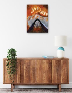 Foto 2 | Cuadro Decorativo - Montaña Y Cielo (hacia 1925)- Arthur Dove - Abstracto - 69x92 - Impresión En Lienzo - Fine Art Tj