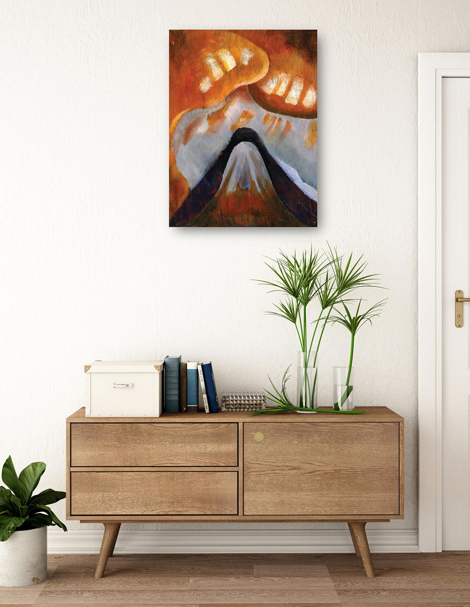 Foto 4 pulgar | Cuadro Decorativo - Montaña Y Cielo (hacia 1925)- Arthur Dove - Abstracto - 69x92 - Impresión En Lienzo - Fine Art Tj