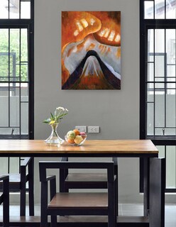 Foto 4 | Cuadro Decorativo - Montaña Y Cielo (hacia 1925)- Arthur Dove - Abstracto - 69x92 - Impresión En Lienzo - Fine Art Tj