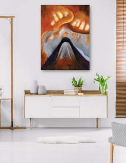 Foto 5 | Cuadro Decorativo - Montaña Y Cielo (hacia 1925)- Arthur Dove - Abstracto - 69x92 - Impresión En Lienzo - Fine Art Tj