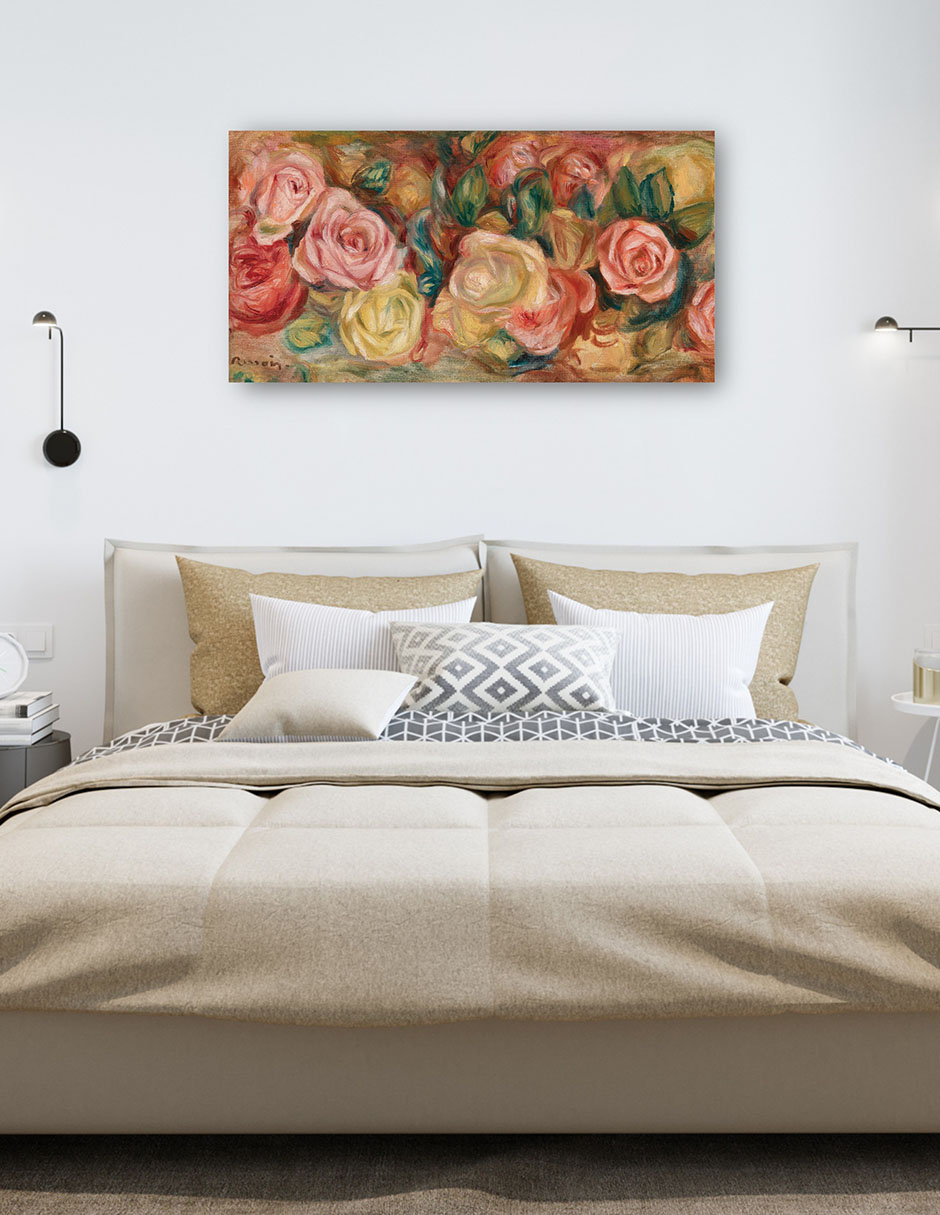 Foto 5 | Cuadro Decorativo - Rosas (rosas) (c. 1912)- Pierre-auguste Renoir  - Floral - 54x102 - Impresión En Lienzo - Fine Ar