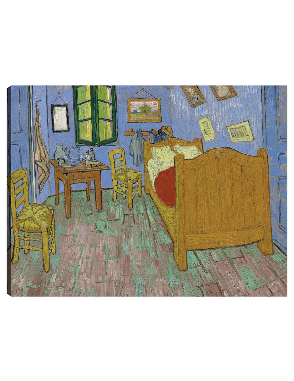 Cuadro Decorativo - El Dormitorio (1889)- Vincent Van Gogh - Abstracto - 77x102 - Impresión En Lienzo - Fine Art Tj