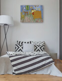 Foto 3 | Cuadro Decorativo - El Dormitorio (1889)- Vincent Van Gogh - Abstracto - 77x102 - Impresión En Lienzo - Fine Art Tj