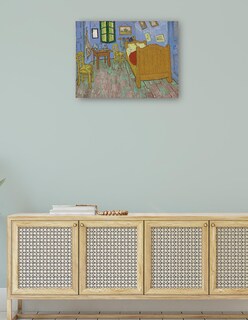 Foto 4 | Cuadro Decorativo - El Dormitorio (1889)- Vincent Van Gogh - Abstracto - 77x102 - Impresión En Lienzo - Fine Art Tj